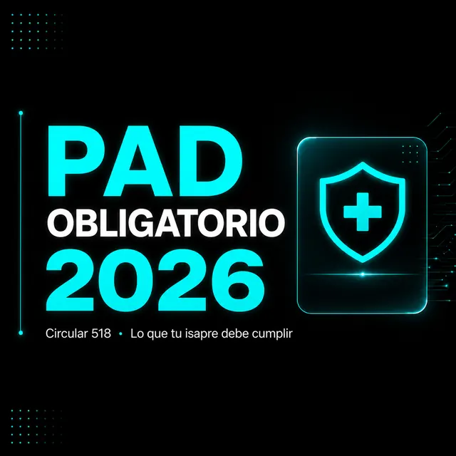 PAD obligatorio en Isapres 2026